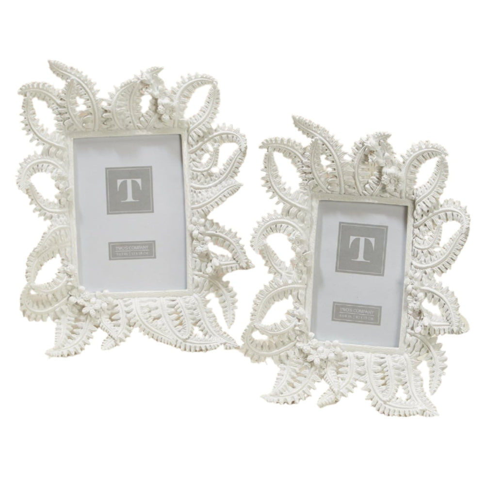White Woodland Garden Fern Frame | Putti Fine Furnishings 