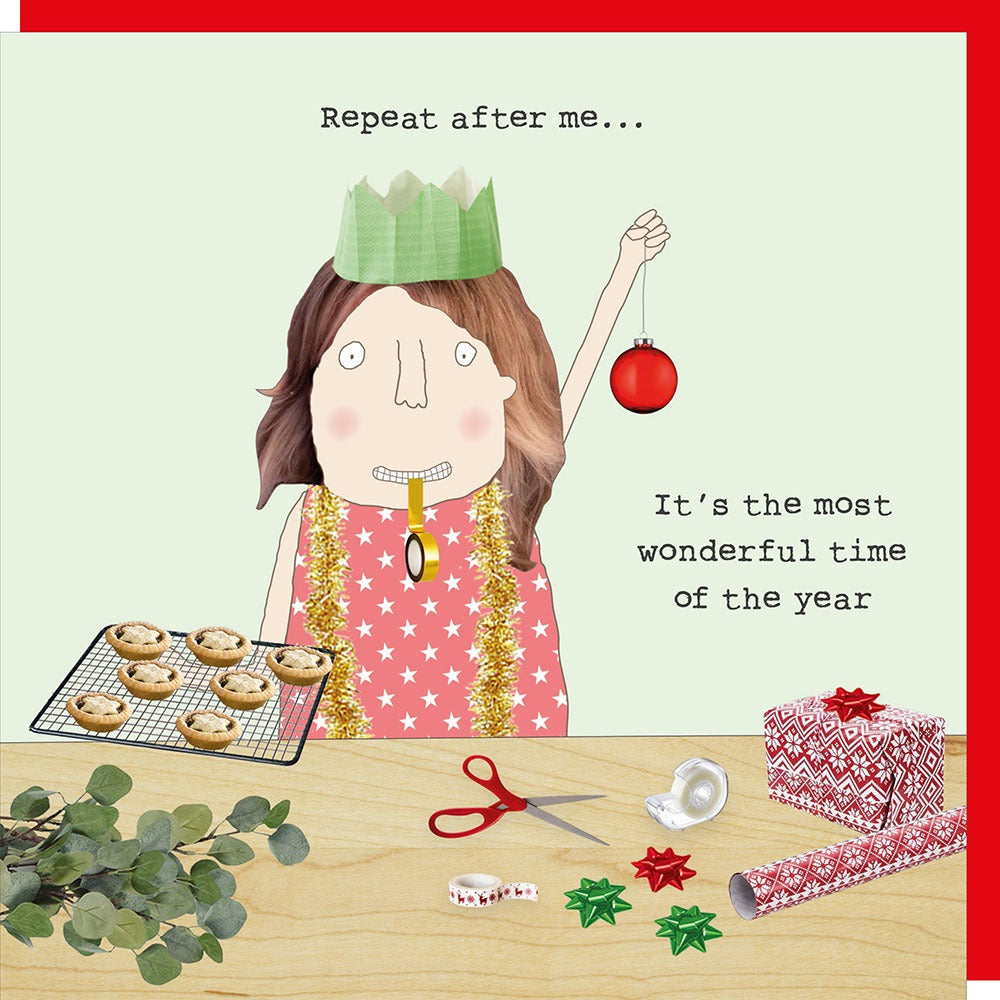 Rosie Made a Thing Christmas Card - Repeat