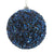 Dark Blue with Sequins and Beads Ball ornament | Putti Christmas Decorations 