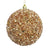Rose Gold with Sequins and Beads Ball Ornament | Putti Christmas Decorations 