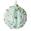 Aqua with Sprinkles Plastic Ball Ornament 80mm