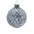 Blue Diamond Embossed Glass Ball Ornament | Putti Christmas Decorations 