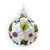Pink with Floral Embroidery Glass Ball Ornament | Putti christmas Decorations 