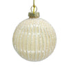 Cream Pearl Melon Glass Ball Ornament