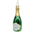 Green Champagne Bottle Glass Ornament  | Putti Fine Furnishings 
