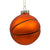 Basketball Glass Ornament | Putti Christmas Decorations
