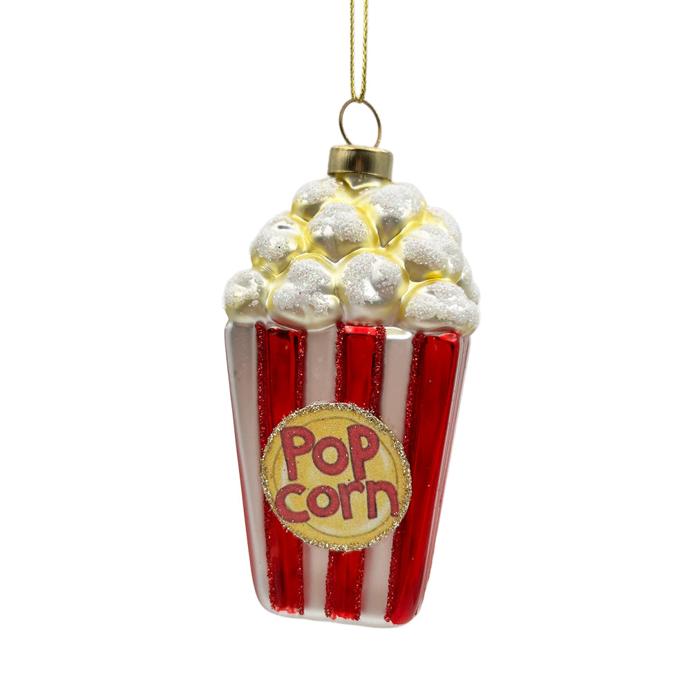 Box of Popcorn Glass Ornament | Putti Christmas Decorations 