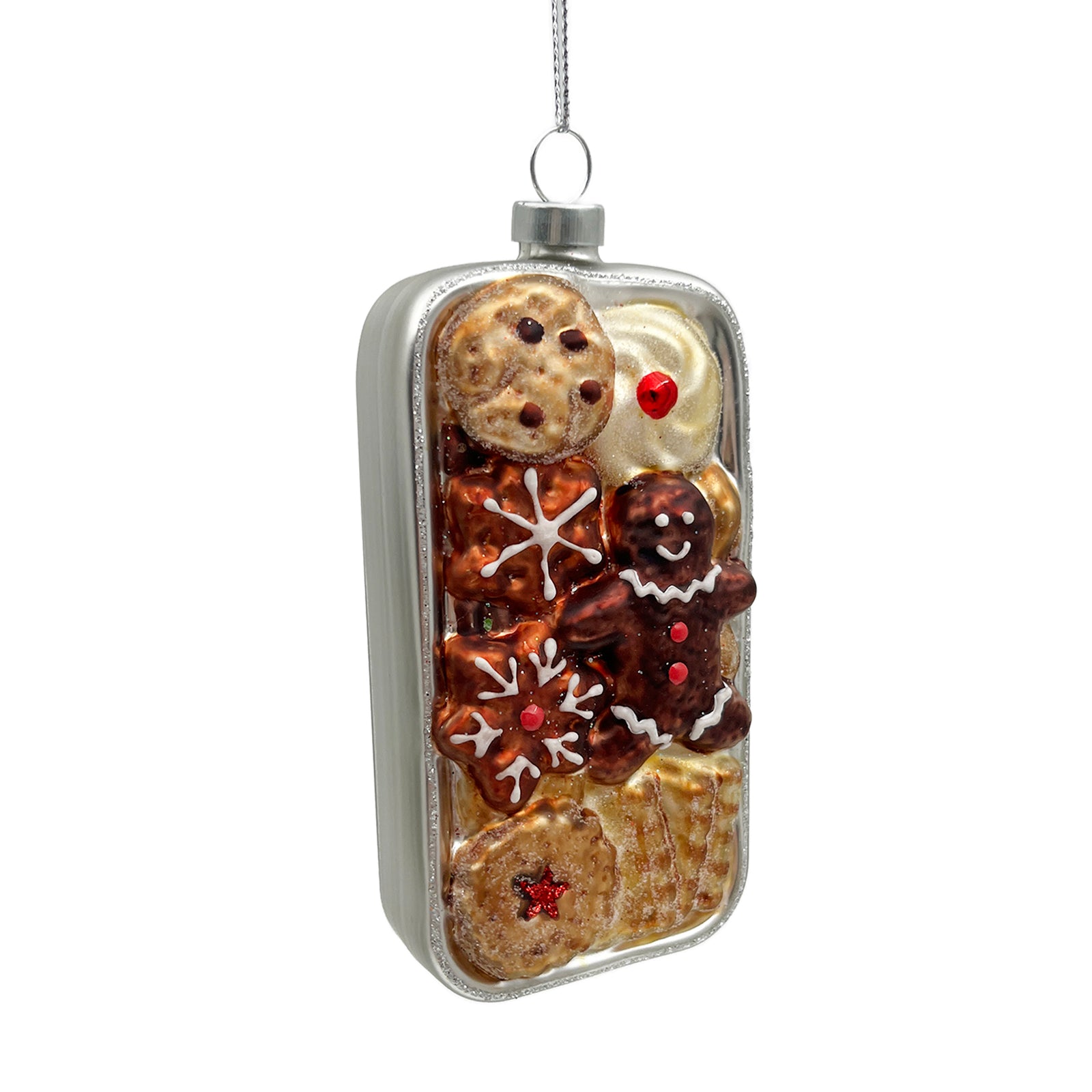 Cookie Platter Glass Ornament | Putti Christmas Decorations 