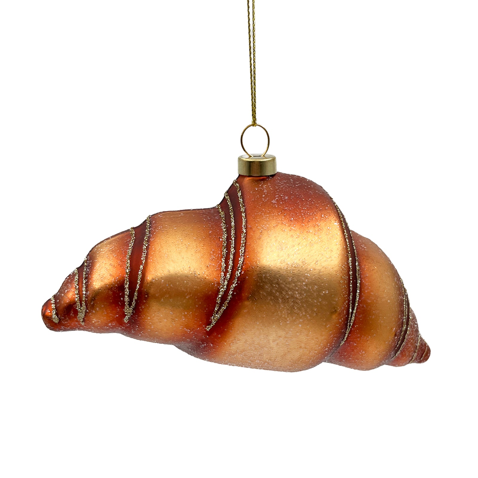 Croissant Glass Ornament