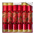 Red and Gold Poinsettia Christmas Crackers | Putti Christmas Celebrations 