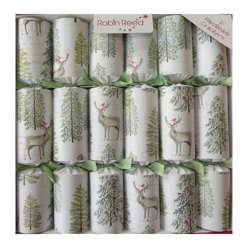 Sage Woodland Christmas Crackers | Putti Christmas Celebrations 