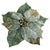Sage Green Velvet Poinsettia Head with Cliip | Putti Christmas Decorations 