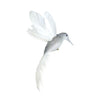 Silver Glitter Hummingbird with Clip