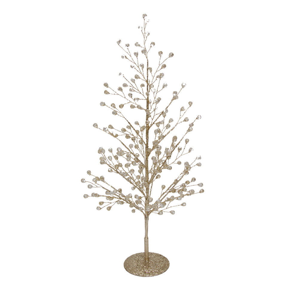 Tree Cluster Champagne Crystal Beads -Medium | Putti Christmas Decorations 