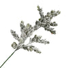 Flocked Eucalyptus Spray  | Putti Christmas Decorations