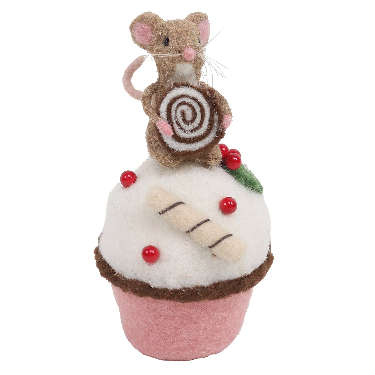 Brown Mouse on Cup Cake Table Decor