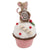 Brown Mouse on Cup Cake Table Decor