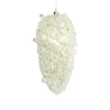 Ivory Glitter with Pearls Pinecone - Medium | Putti Christmas Decorations
