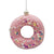 Pink with Rainbow Sprinkles Donut Ornament  | Putti Christmas Decorations 