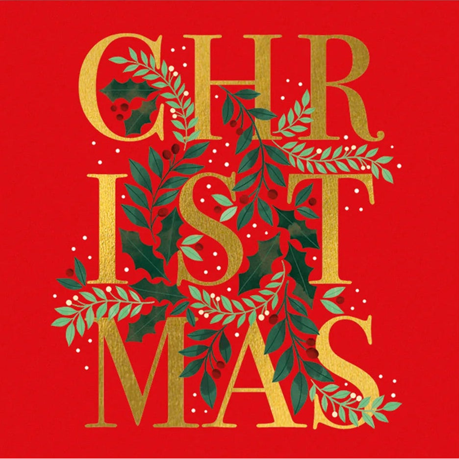 Golden Christmas Pack Christmas Cards