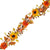 Fall Garland with Sunflowers and Velvet Pumpkins | Putti Autumn Decor 
