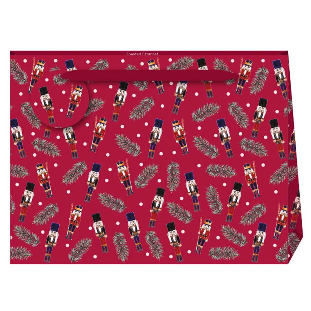Penny Kennedy Red Nutcracker Large Gift Bag