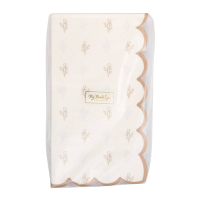 Cottontail Gold Floral Dinner Napkin
