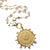 Gold Coin with Pearls Necklace
