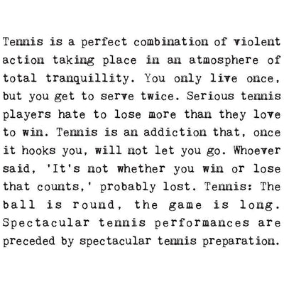 Tennis Buff Card