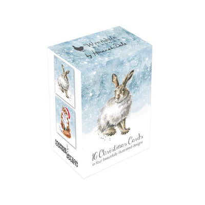 Hare Fox Owl Stag Mini Boxed Christmas Cards