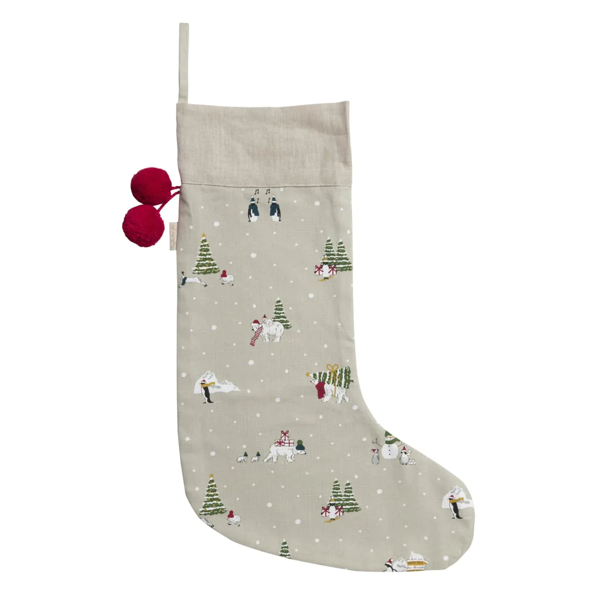 Snow Season Christmas Stocking | Putti Christmas Decorations 