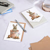 Wrendale "The Flower Pot" Rabbit Note Card Pack | Putti Fine Furnishings