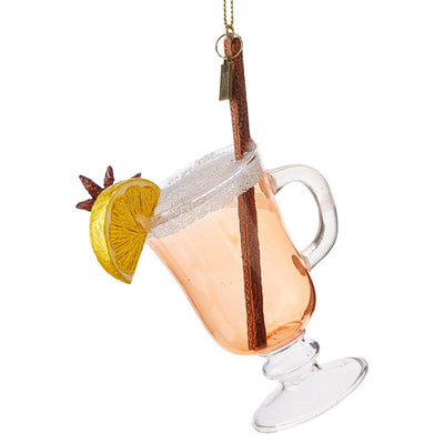 Eric Cortina Hot Rum Toddy Glass Christmas Ornament