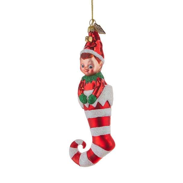 Eric Cortina Elf Magic Glass Ornament  | Putti Christmas Decorations