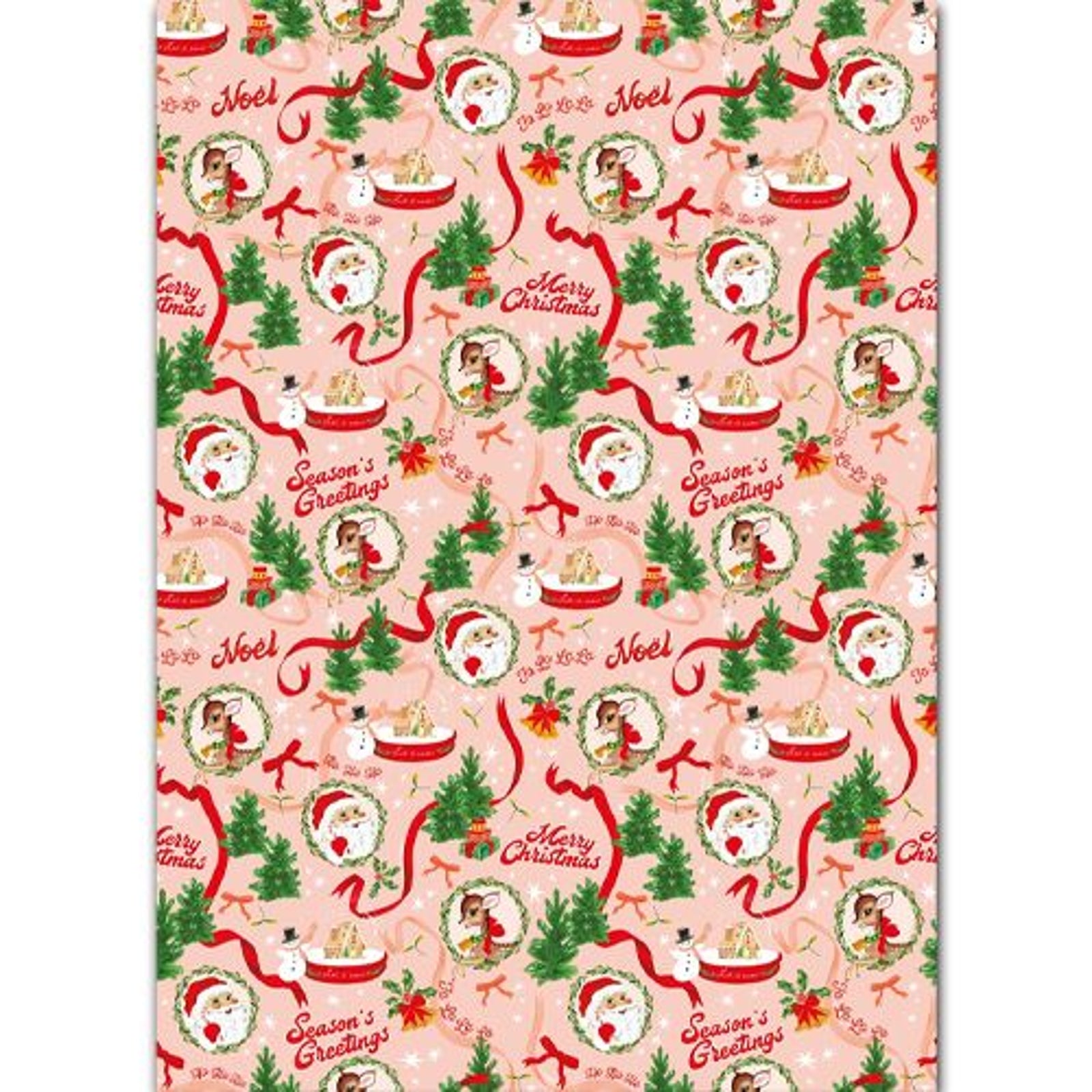 Kitchmas Santa Christmas Wrapping Paper Sheets | Putti Christmas Gift Wrapping 