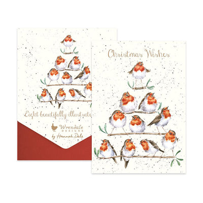 Rockin Robins Robin Christmas Card Pack  | Putti Christmas Celebrations