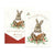 Merry Little Christmas Pudding Rabbit Christmas Card Pack  | Putti Christmas Celebrations 