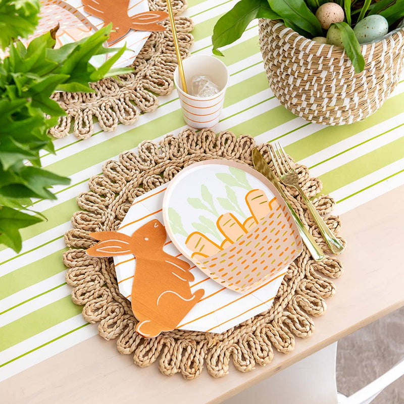 Bunnies In The Garden Small Basket Plates | Putti Party Supplies 