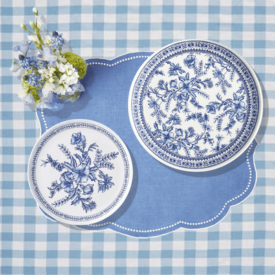 Bamboo Blue Toile Large Plates (Pack of 4)