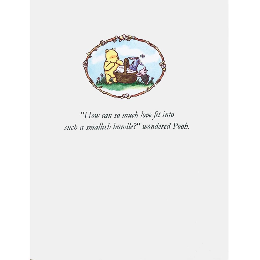 Pooh Bear Baby Card