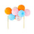 Balloon Cake Topper - Orange Blue Pink
