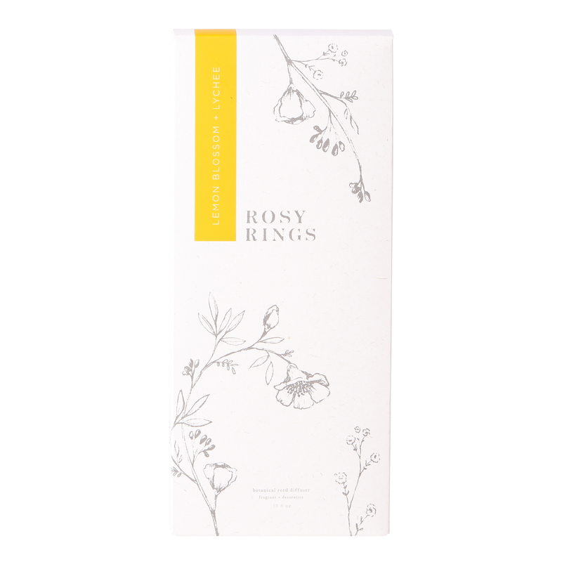 Rosy Rings - Lemon Blossom + Lychee 13 oz Botanical Diffuser