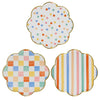 Meri Meri Colorful Pattern Dinner Plates