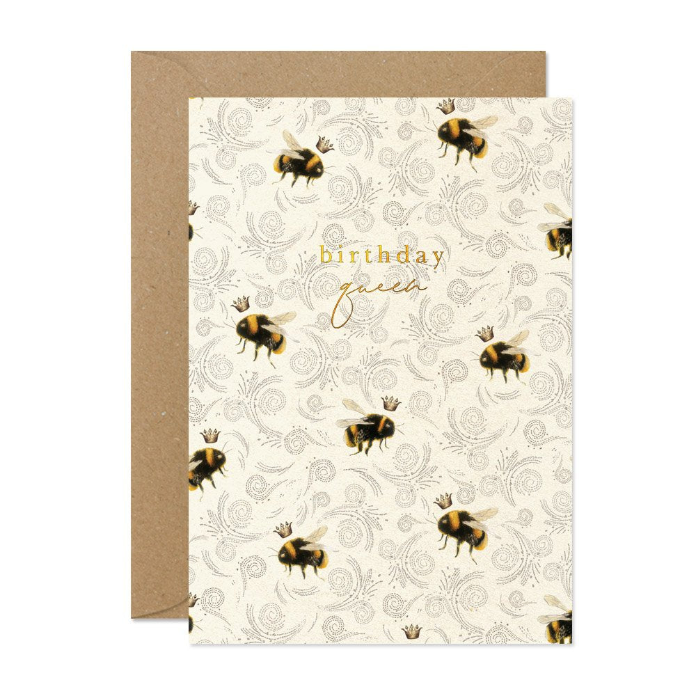 Birthday Queen Bee Greeting Card | Putti Celebrations 