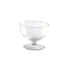 Clear Bubble Glass Pedestal Desert Bowl | Putti Fine Furnishings