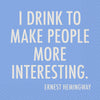 "More Interesting" Cocktail Napkin