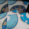 Antique Turquoise English Porcelain Tea Towel | Putti Fine Furnishings
