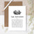 Yoga Inspiring Greeting Card with Lotus Flower