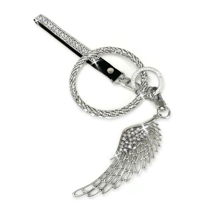 Jewelled Angel Wing key Chain | Putti Fine Fashions 