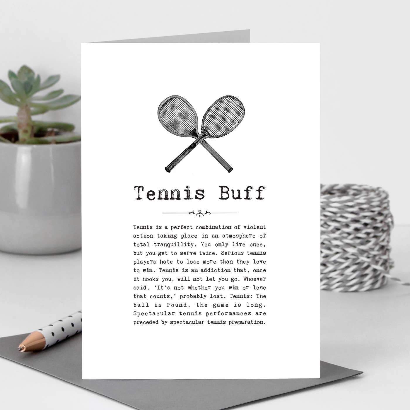 Tennis Buff Card